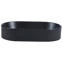Jade 580mm Matte Black Ceramic Pill Above Counter Basin